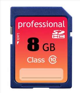   Professional 8GB Extreme SDHC SD HC Class 10 Flash Memory Card 8 GB