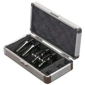   Silver Cartridge Case Holds (4) DJ Cartridge Case Musical Instruments