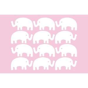  Pink Elephant Family by Avalisa, 72x48
