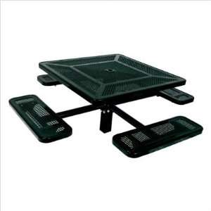  Ultra Play P 46 Single Pedestal Inground Square Table 