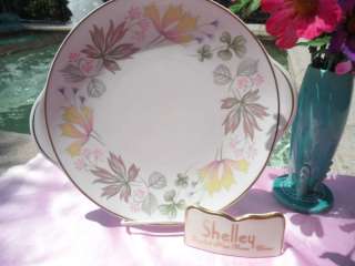 SHELLEY COLUMBINE TWO HANDLED CAKE PLATE 13922 WINDSOR SHAPE    