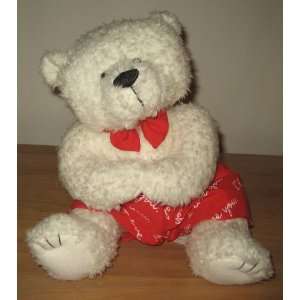  Teddy Bear Wearing Red I Love You Boxers Plush Animal 