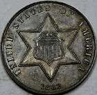 1862 Silver Three Cent Piece Gem BU++ NICE & ORIGINAL 