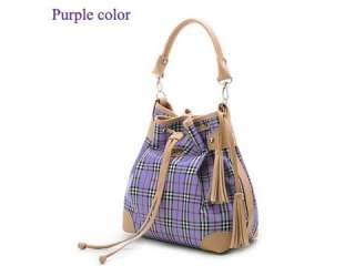 New Purple PU Brand Handmade Shoulder Bag Tote Bag 1x  