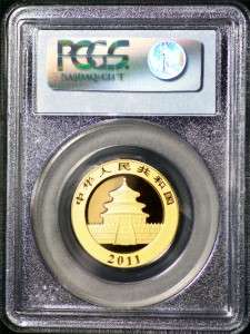 2011 200Y Gold Chinese Panda 1/2 oz PCGS MS69  