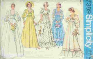 LJT ~ 76 Simplicity Pattern #7389 Bridal Bridesmaid B34  