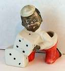 1940s Holding Shooting Dice Black Guy Japan Figurine