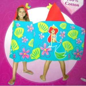 Disney Princess Little Mermaid Hooded Towel  Ariel 