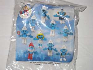   MEAL DENMARK VARIANT BRAINY SMURFS SEALED TOY AND BOX SMURFETTE  