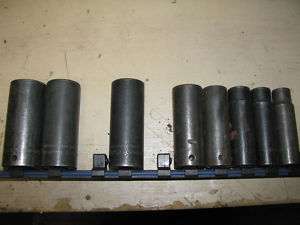 SNAP ON 8 PCS IMPACT SOCKETS 1/2 DRIVE  