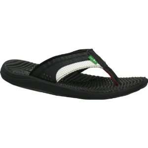  Sanuk Pulse Mens Sandal Casual Footwear   Black/White 