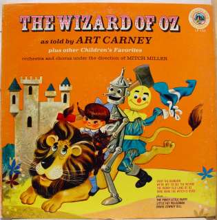 ART CARNEY the wizard of oz LP VG WONDERLAND 153 Vinyl Record  