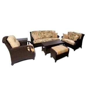  Boca Rattan 151003664 Riviera Sofa in Chestnut with 