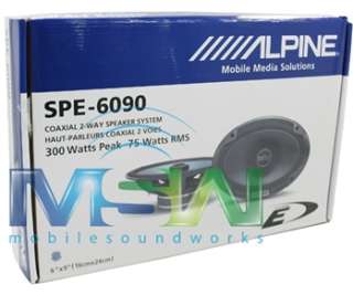 alpine spe 6090 spe6090 6 x 9 type e coaxial 2 way car speakers
