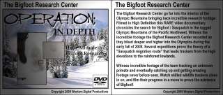 DVD Crypto Sasquatch Bigfoot Research Documentary Video  