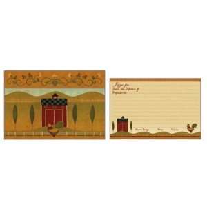  Legacy Publishing Recipe Card Box with Cards   Rooster 