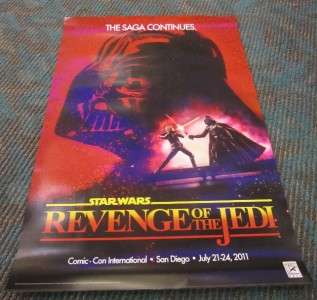 STAR WARS REVENGE OF THE JEDI POSTER SDCC COMIC CON  