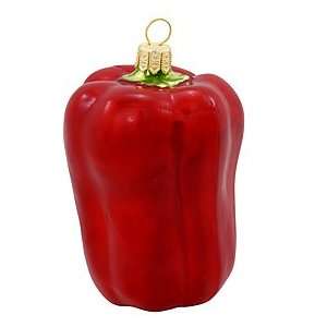  Pepper Red Glass Ornament