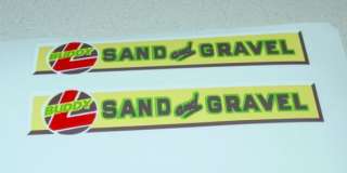 Buddy L Sand and Gravel Dump Truck Stickers BL 026  
