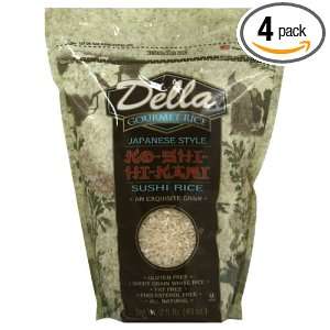 Della Gourmet Rice Rice Sushi, 2.5 pounds (Pack of 4)