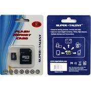 Super Talent 2GB Micro SD Memory Card w/ Adapter,  