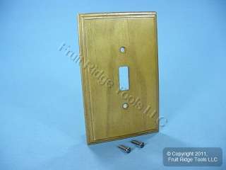   Wood Toggle Switch Cover Wall Plate Switchplate 078477354445  