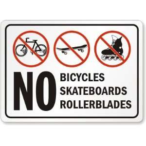  No Bicycles Skateboards Rollerblades (with graphic) High 