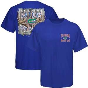 NCAA Florida Gators Royal Blue Hunting Camp T shirt  