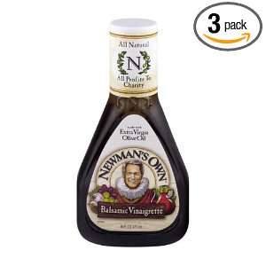 Newmans Own Salad Dressing Balsamic, 16 Ounce (Pack of 3)  