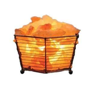  Himalayan Salt Octagon Basket Lamp 