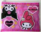 My Melody ~ Kuromi Travel Soft Pouch Zipper Bag 10X7.5