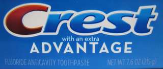   WILL RECEIVE 4 Sealed Tube of Crest Advantage Toothpaste 7.6oz/215g