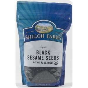 Organic Black Sesame Seeds   6 x 12 Oz Grocery & Gourmet Food