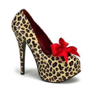  5 3/4 Inch Heel Sexy High Heel Leopard Oxford Shoe 