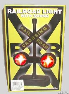 RAILROAD TRACK CROSSING SIGN LIGHTS & TRAIN SOUNDS  