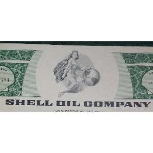 Stock Certificate, Shell Oil Co., Used, Expired, Non  Investment 