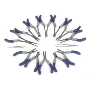 Kobalt 14 Pc. Pliers Tweezers Tool Set 0086330 Mini Long Needle Flat 