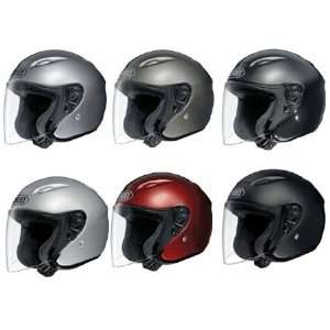  Shoei J Wing Metallic Open Face Helmet X Small  Red Automotive