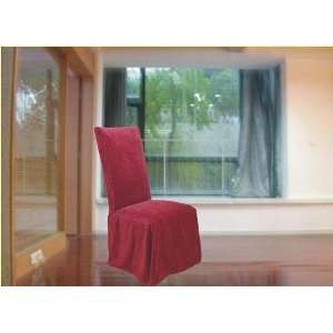  Brown Quality Micro Suede Dining Chair Slipcovers