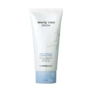  The Face Shop White Tree Snow Aqua Capsule Sleeping Pack Beauty