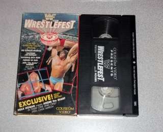 Vintage WWF Wrestling VHS Wrestlefest 1988 RARE Coliseum Video Hogan 
