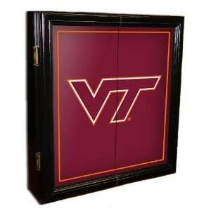   Tech Hokies Mvp Dart Cabinet W/Bristle Board