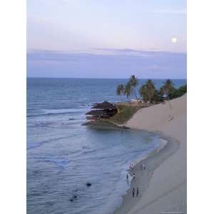 Beach, Dunes and Bar 21 at Dusk, Genipabu, Natal, Rio Grande Do Norte 