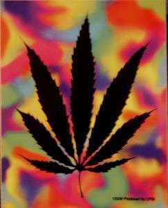 Marijuana Leaf Weed Stoner Pot Cannabis sticker tie dye  