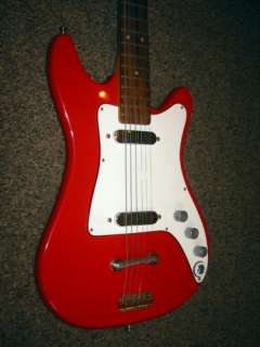 1960s Vox Clubman rare red JMI Kent electric guitar  