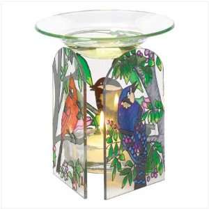  Birds Stained Glass Oil Warmer