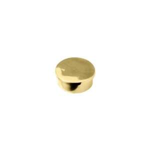  Flush End Cap in Solid Brass for 1 Tubing