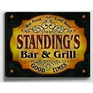  Standings Bar & Grill 14 x 11 Collectible Stretched 