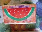   Stamp Watermelon Slice Summer Fruit Brush Art Posh Design Seeds Piece