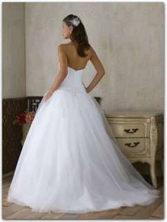 White Tulle Ball Wedding Dress/Bridal Gown/Deb Dress/@@  